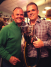Snapshot: Anscombe and son celebrate Chiefs' Super XV victory