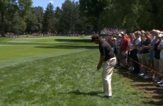 This awful shot sums up Phil Mickelson's day