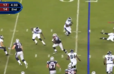 Just a 51-yard double cutback touchdown run