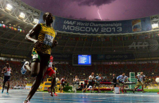 Bolt + lightning = the coolest picture of the decade