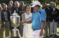 VIDEO: Jason Dufner's cheeky PGA celebration