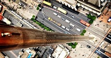 Photo: O'Connell Street as seen from the top of the Spire