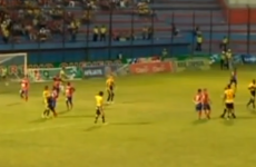 Ecuadorian footballer tries to bite opponent's nose