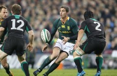 Pienaar gets Springbok start but Kirchner surplus to requirements