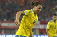 Look from behind the sofa as Zlatan bags hat-trick in Ireland warm-up
