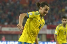 Look from behind the sofa as Zlatan bags hat-trick in Ireland warm-up