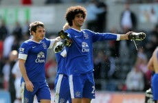 Everton reject £28m Man United bid for Fellaini and Baines