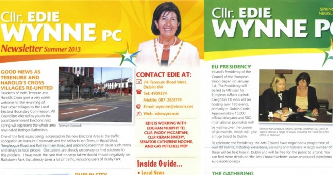 Fine Gael removes Lucinda Creighton references from councillor's newsletter