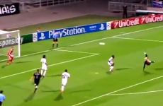 Outrageous 20-yard overhead goal sets Champions League alight