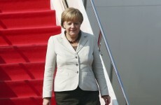 Man wearing only underpants parties on Angela Merkel's plane