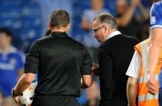 Lambert livid with referee after Chelsea loss