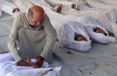 Syrian forces bomb area of alleged chemical attack