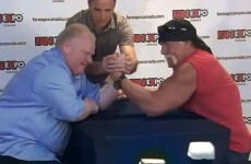 Mayor of Toronto beats Hulk Hogan at arm wrestling