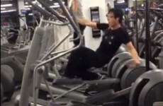 WATCH: Gym-goer shows off his whopper moves on the elliptical