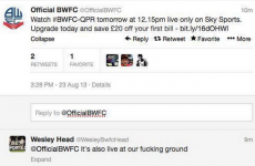 The Bolton Twitter account got itself into a spot of bother yesterday
