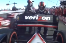 Careful now: IndyCar driver takes out 3 members of competitor's pit crew