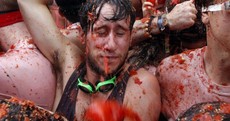 Massive tomato fight looks like the most fun humans can have