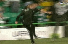 Enjoy Neil Lennon's Champions League celebration with this epic gif