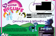 This man decorated his CV... with My Little Ponies