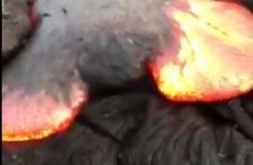 This is what happens when you pee on lava