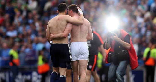 True sportsmanship as victorious Bernard Brogan consoles Kerry's Marc Ó Sé