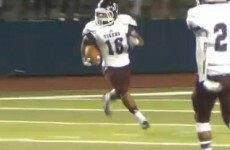 Texas high school score magical last second touchdown and it's NOT a Friday Night Lights script