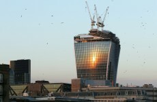 This skyscraper is melting cars like they're ants under a magnifying glass