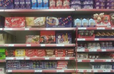 The Christmas sweets are in the shops