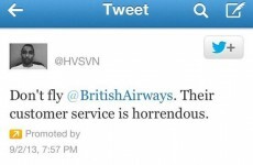 Disgruntled customer uses promoted tweet to embarrass British Airways