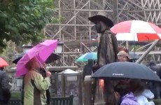 WATCH: Woman's brilliant reaction to moving statue