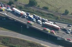 Eight seriously injured in 100 vehicle UK motorway pile-up