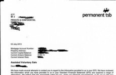 PTSB is "not aware" of letters advising people in minimal arrears to sell their homes