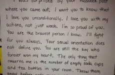 Mother's heartwarming letter after son came out on Facebook