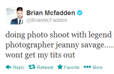 Tweet Sweeper: Brian McFadden's Page Three photoshoot