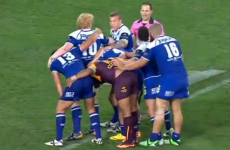 There's something not quite right about this scrum
