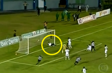 Hilarious hell breaks out in Brazil as team masseur stops certain goal