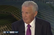 John Giles will not be happy when he sees the Irish team-sheet today