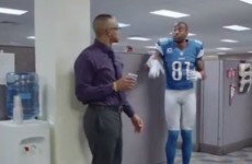 Calvin Johnson shows why he's called Megatron in this cool ESPN ad
