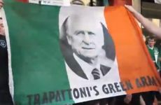 Some Irish fans are still happy with Trap