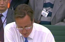 Is this the end? British PM David Cameron debuts his glasses