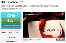 Irish deals website offers 'DIY Divorce' for half price