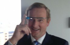 PIC: The Taoiseach tried on Google Glasses today