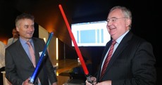 PICS: Pat Rabbitte has got a lightsaber and he's not afraid to use it