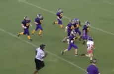 Young quarterback ends epic 40-yard run with a touchdown