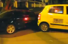 How NOT to deal with a taxi blocking your way