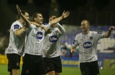 Kurtis Byrne scores a wondergoal from the halfway line