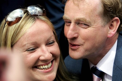 Enda Kenny with Lucinda Creighton in happier times. 