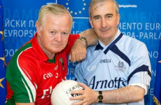 Here's your 'Mayo v Dublin MEP Gaelic football battle' pic of the day