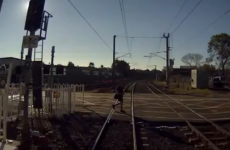Miracle escape from speeding train caught on CCTV