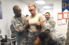 Girl gets tasered, accidentally grabs a handful